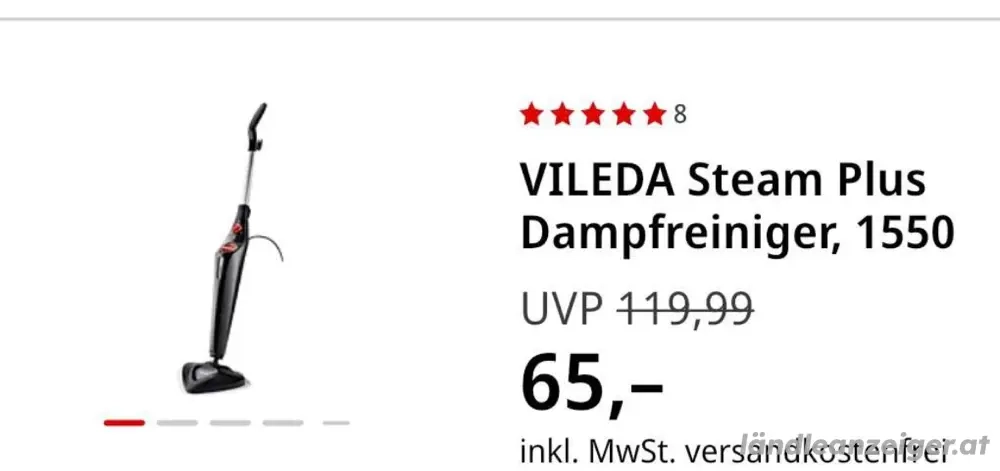 Dampfreiniger Vileda stream plus neuwertig