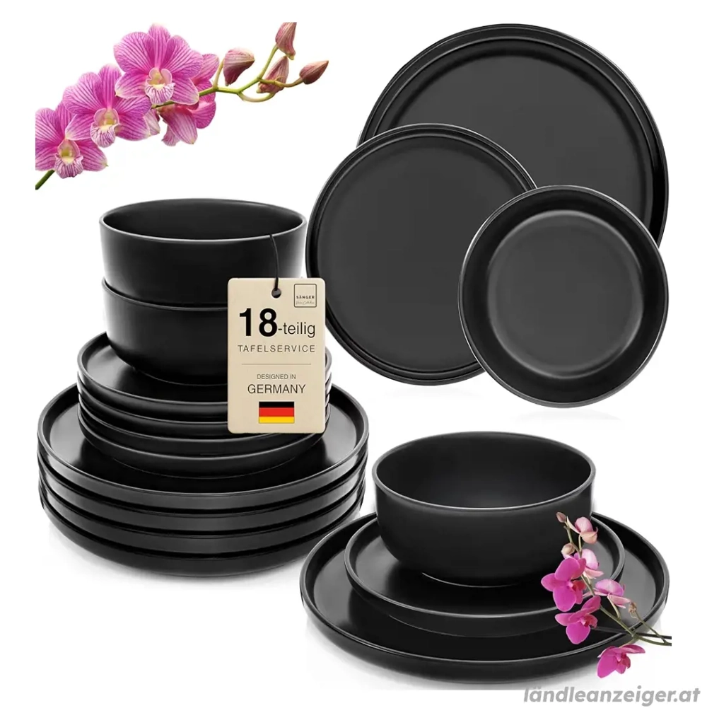 Steingut Geschirr Set