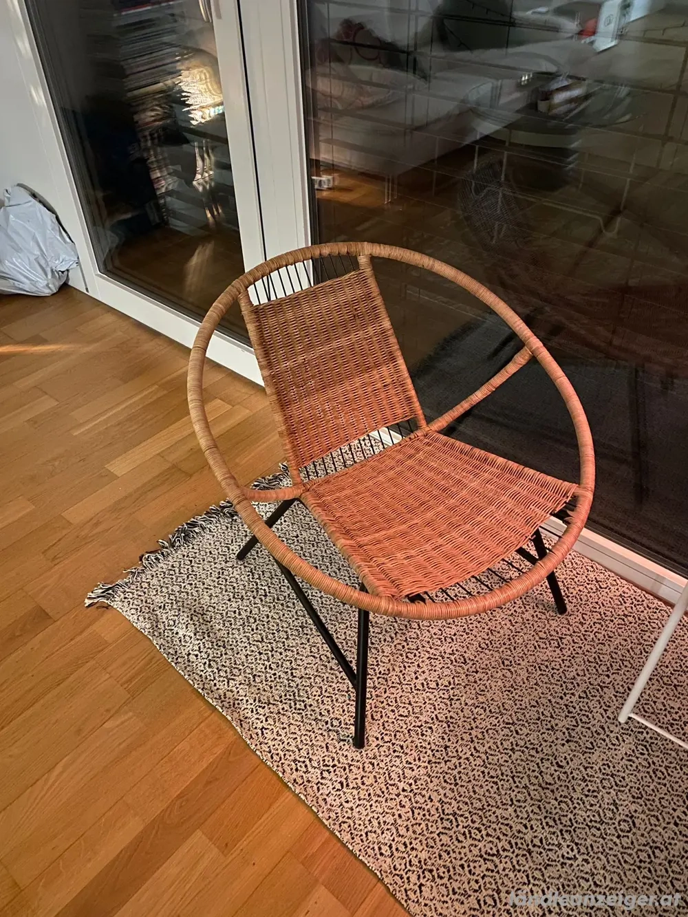 Rattansessel mit metall