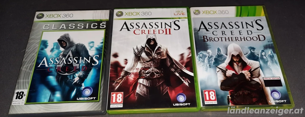 Assassins Creed I, II und Brotherhood für XBox 360