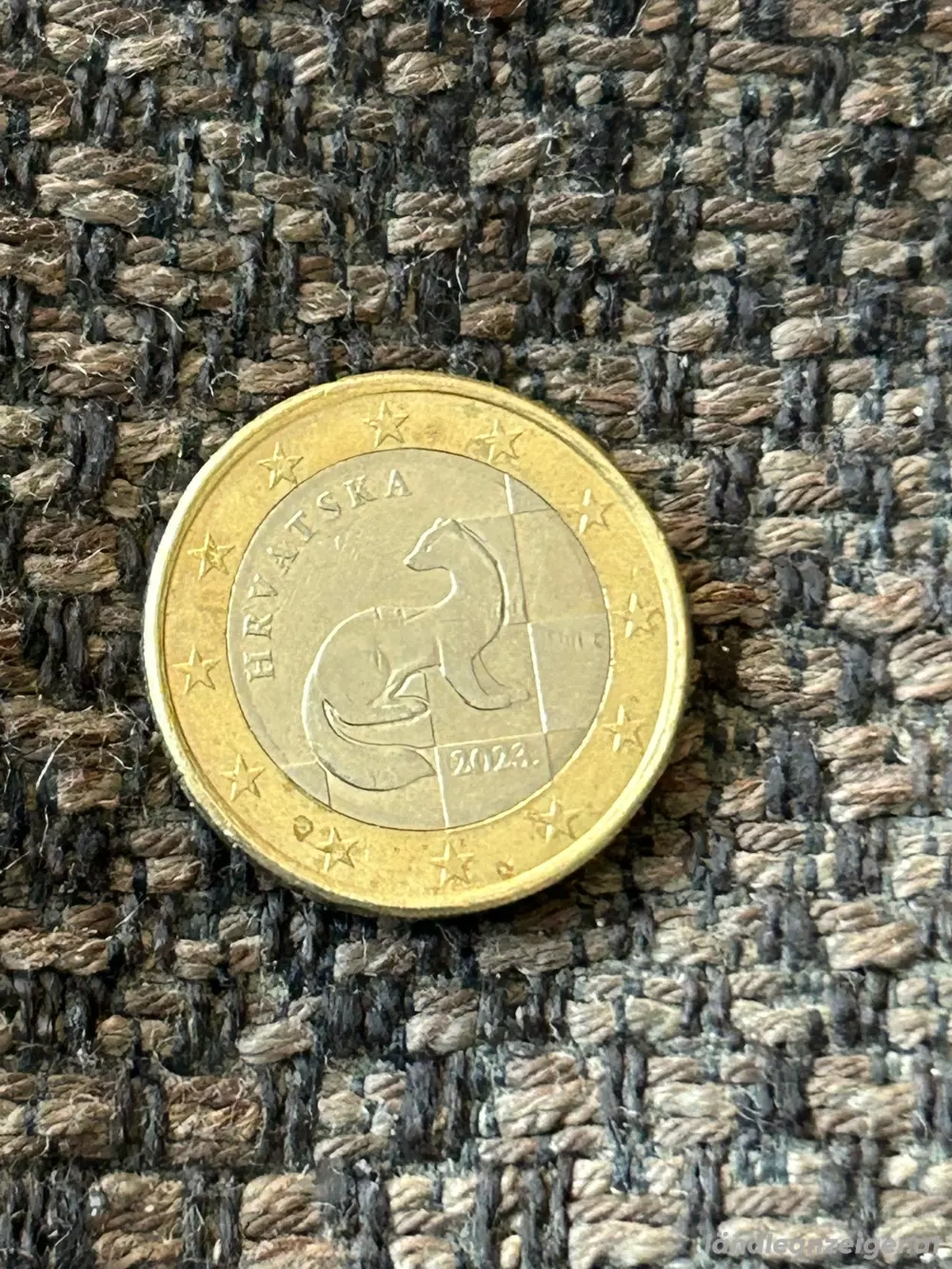 1 Euro Umlaufmünze Kroatien 2023