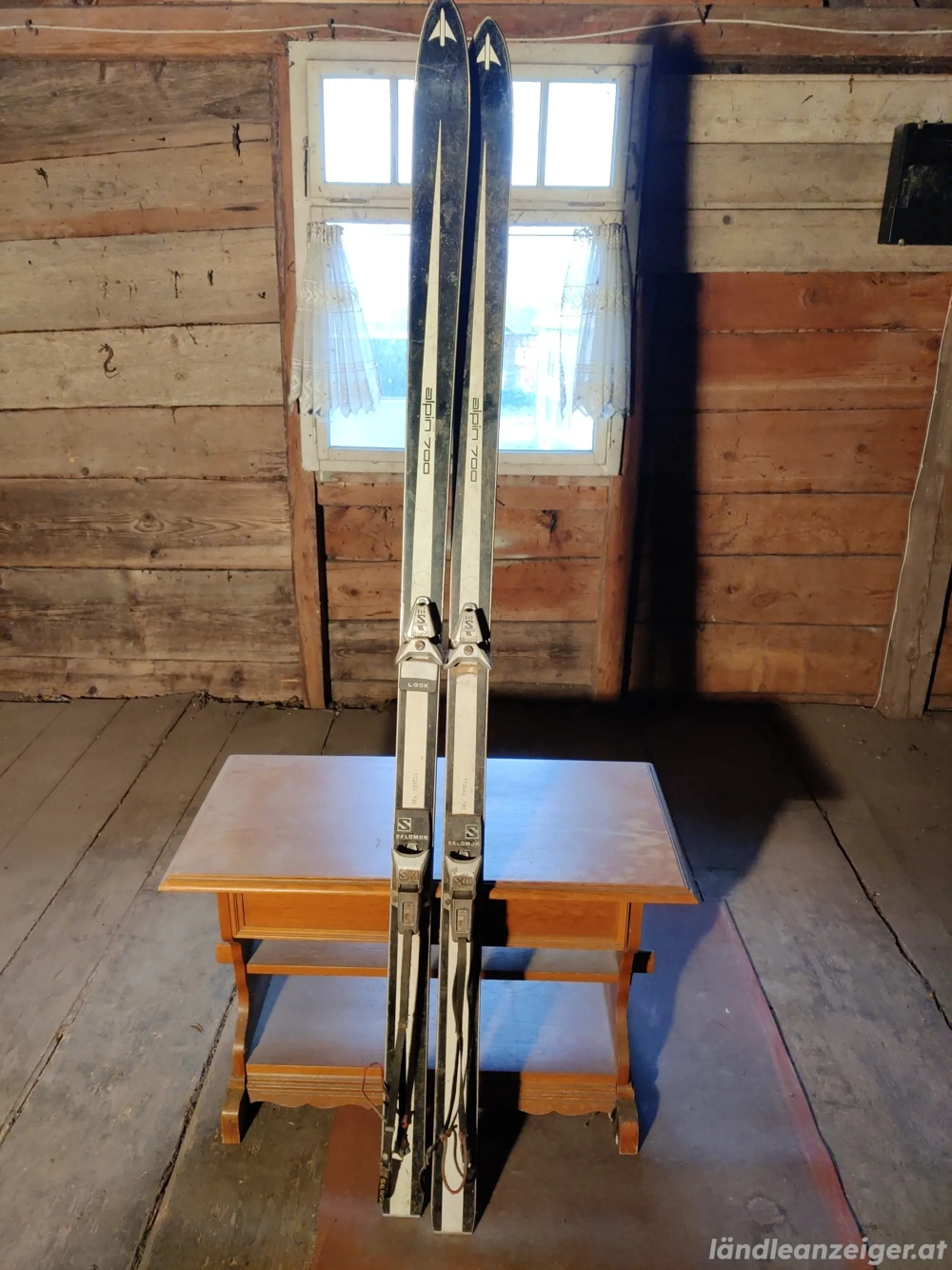 Alte Ski (Salomon S444)   perfekte Deko, Vintage-Look