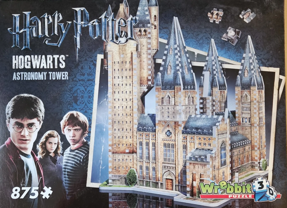 3D-Puzzles von WREBBIT Motive Harry Potter, Sidney, Neuschwanstein 875-925 Teile