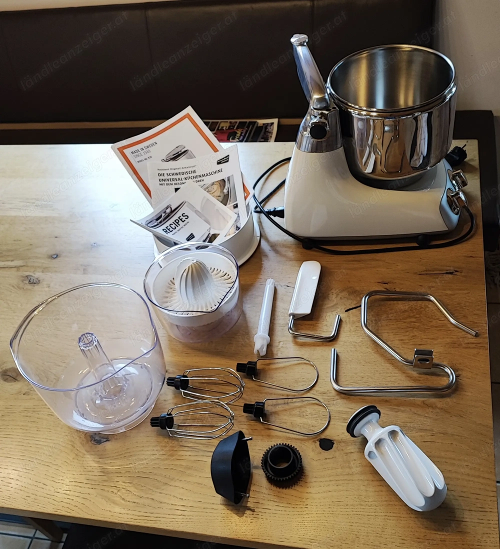 Küchenmaschine Ankarsrum mit Zitruspresse