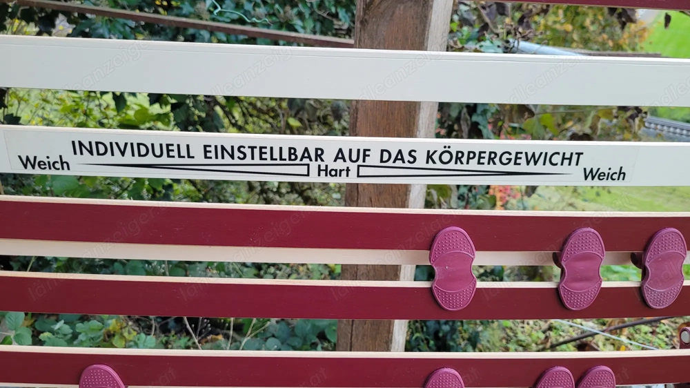 Lattenrost Buche 190*90, induviduell verstellbar