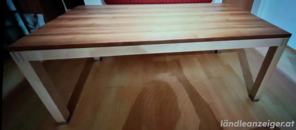 Auszugtisch massiv Ahorn Nuss Tischlerarbeit