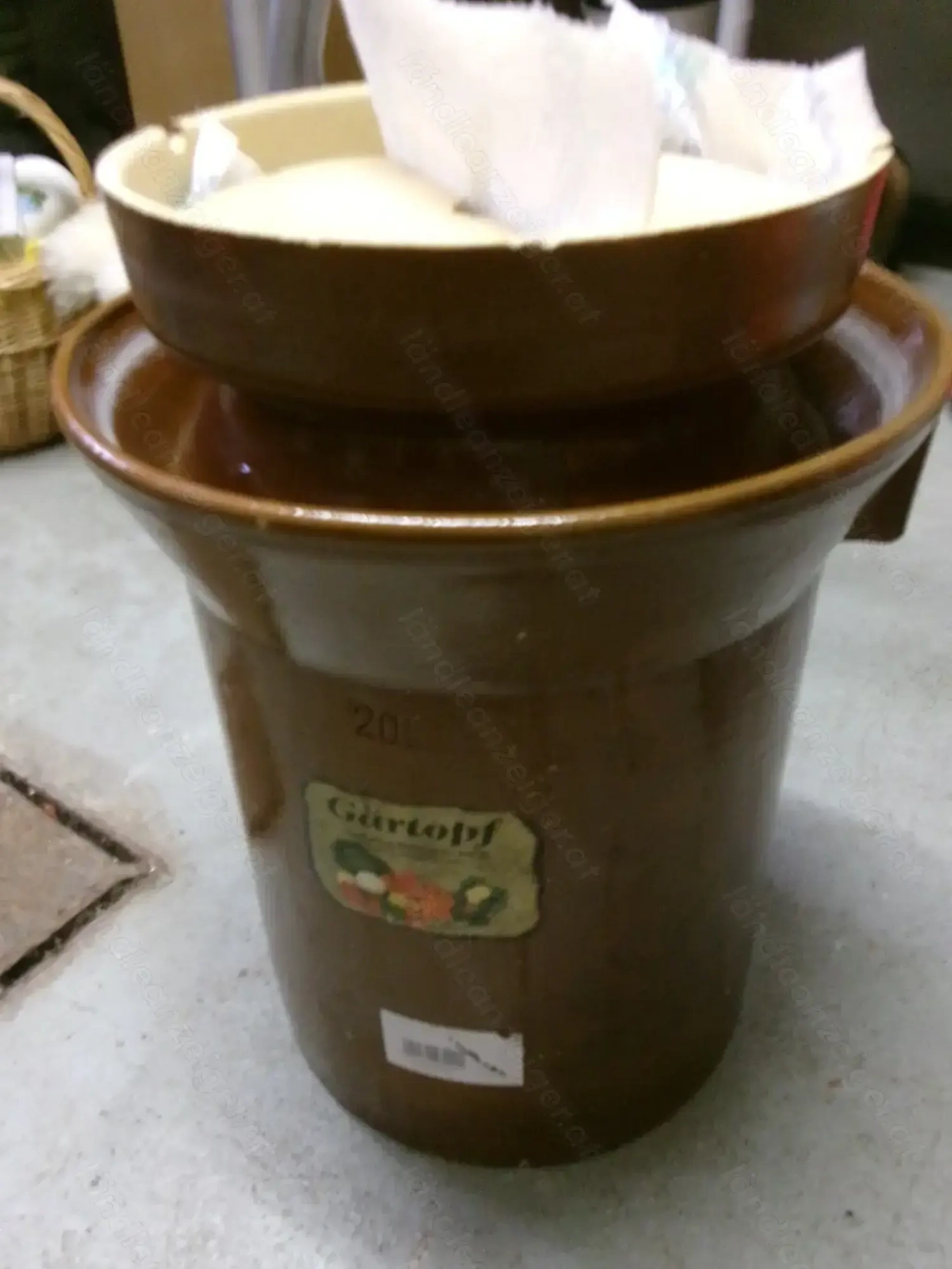 Gärtopf - für Sauerkraut oder ..............
