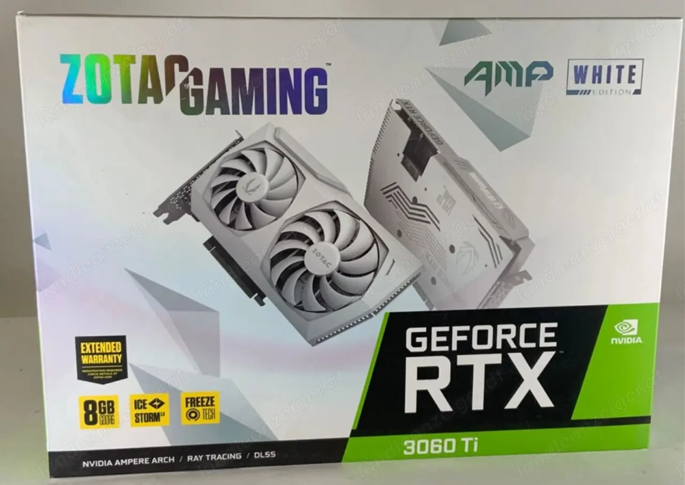 Zotac Twin White GeForce RTX 3060ti 8    GDDR6 OC