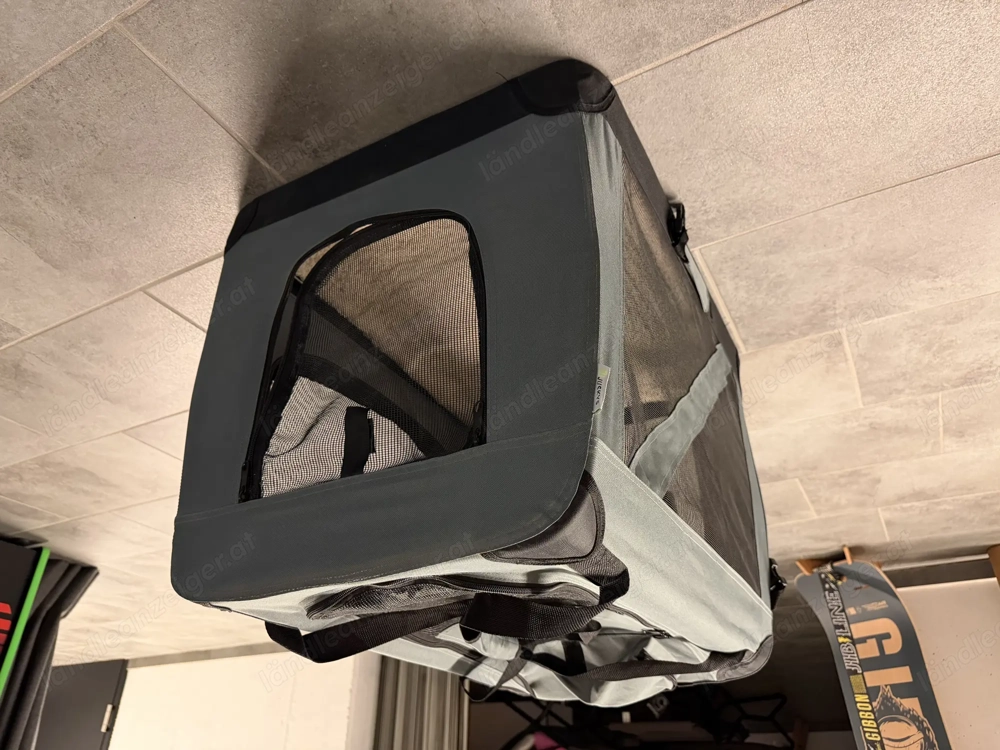 Hundetransportbox, Hundebox, faltbar Autotransportbox, für Katzen und Hunde