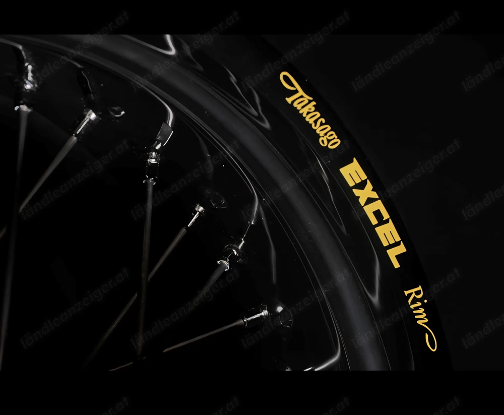 Felgen Aufkleber 17" Rim Sticker Moped Supermoto Motorrad Motocross 