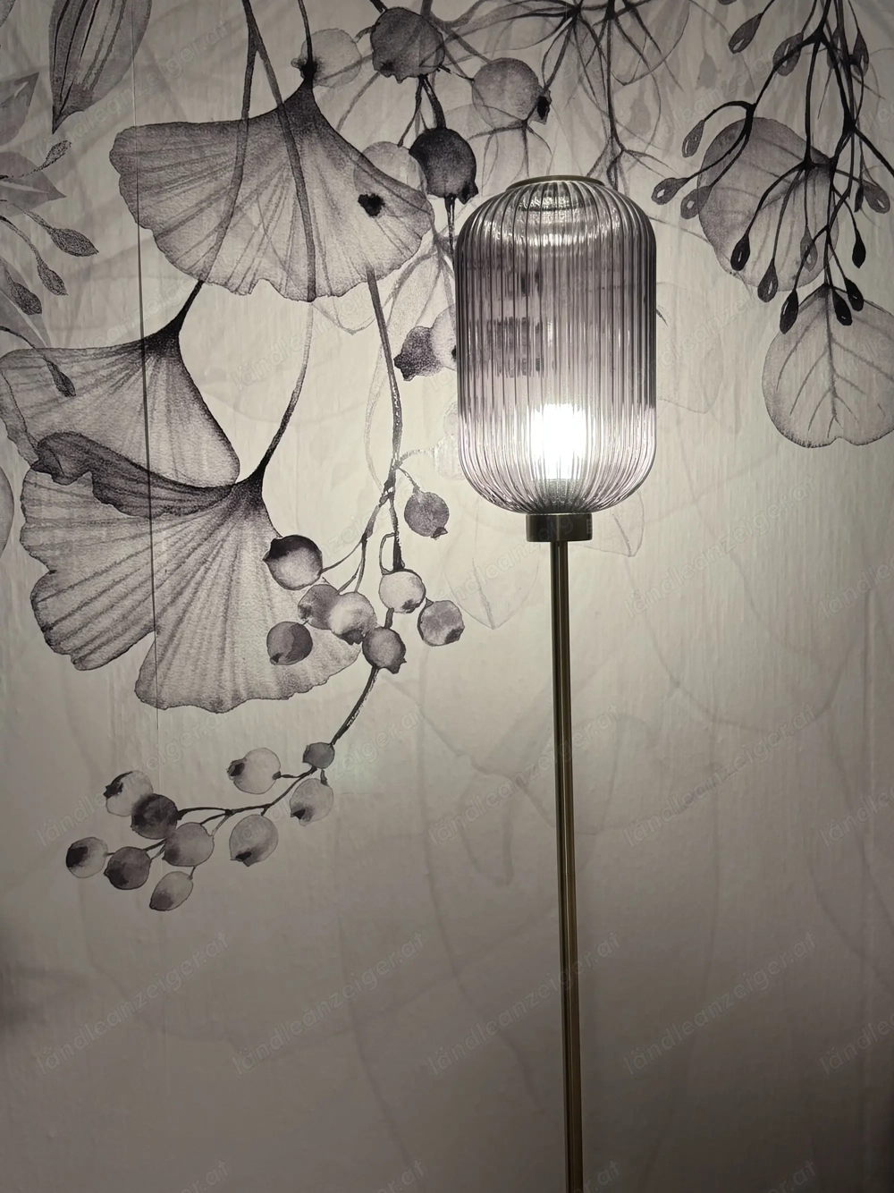 Stehlampe in Messing