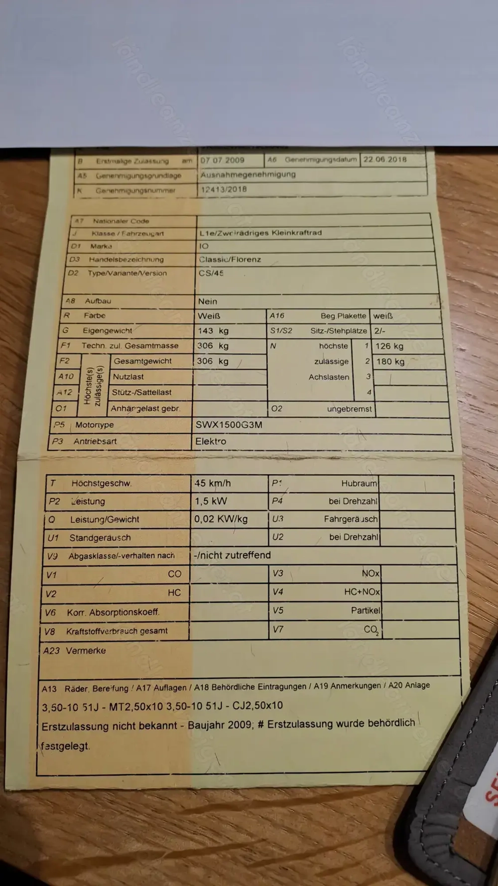 IO Florenz Elektroroller