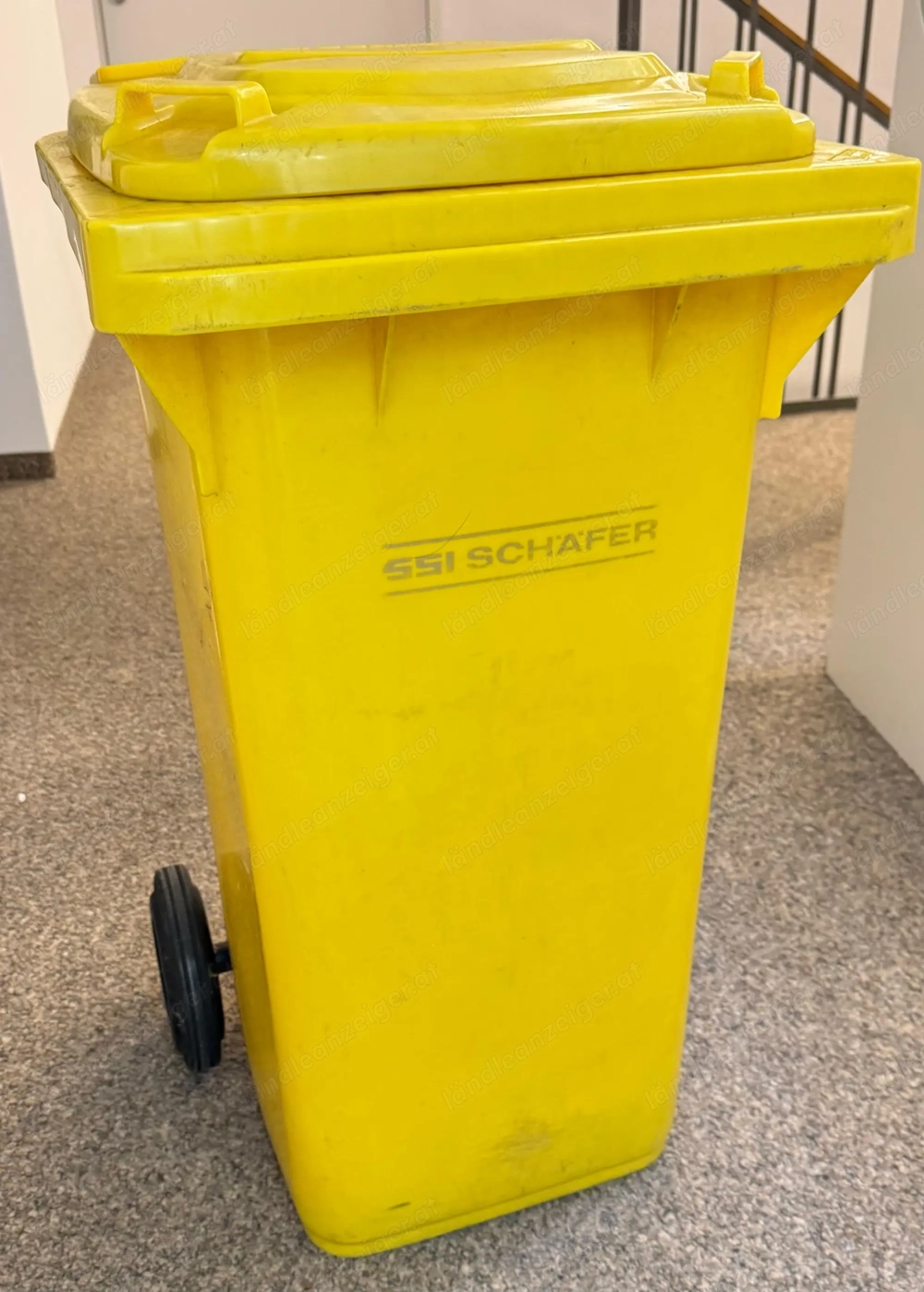 2 Gelbe SSI Schaefer MÜLLTONNEN gebraucht 240L