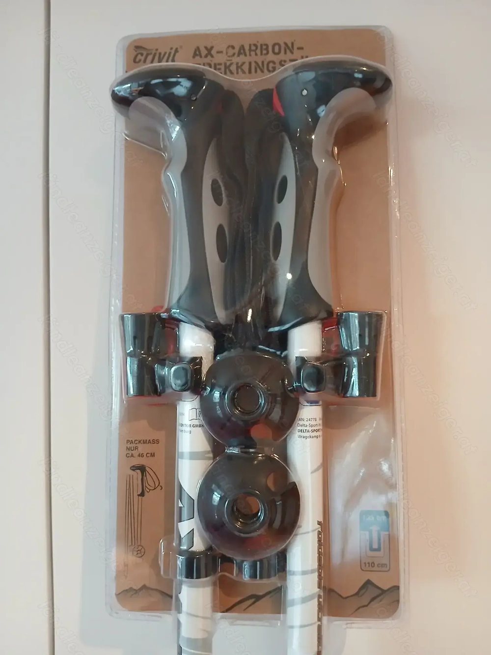 Trekkingstöcke Carbon Crivit-AX , faltbar NEU (originalverpackt) anstatt 69,50  nur Euro 29,-