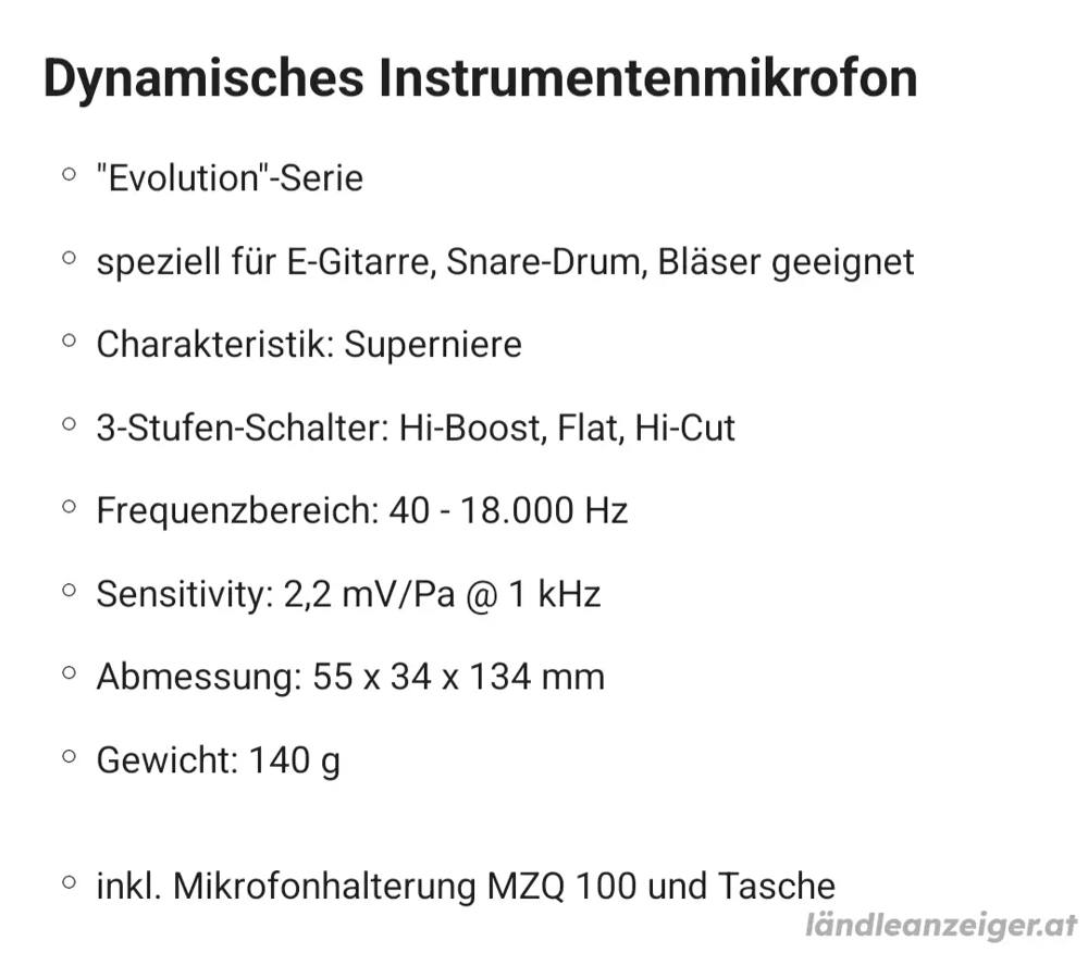Sennheiser e906 Mikrofon