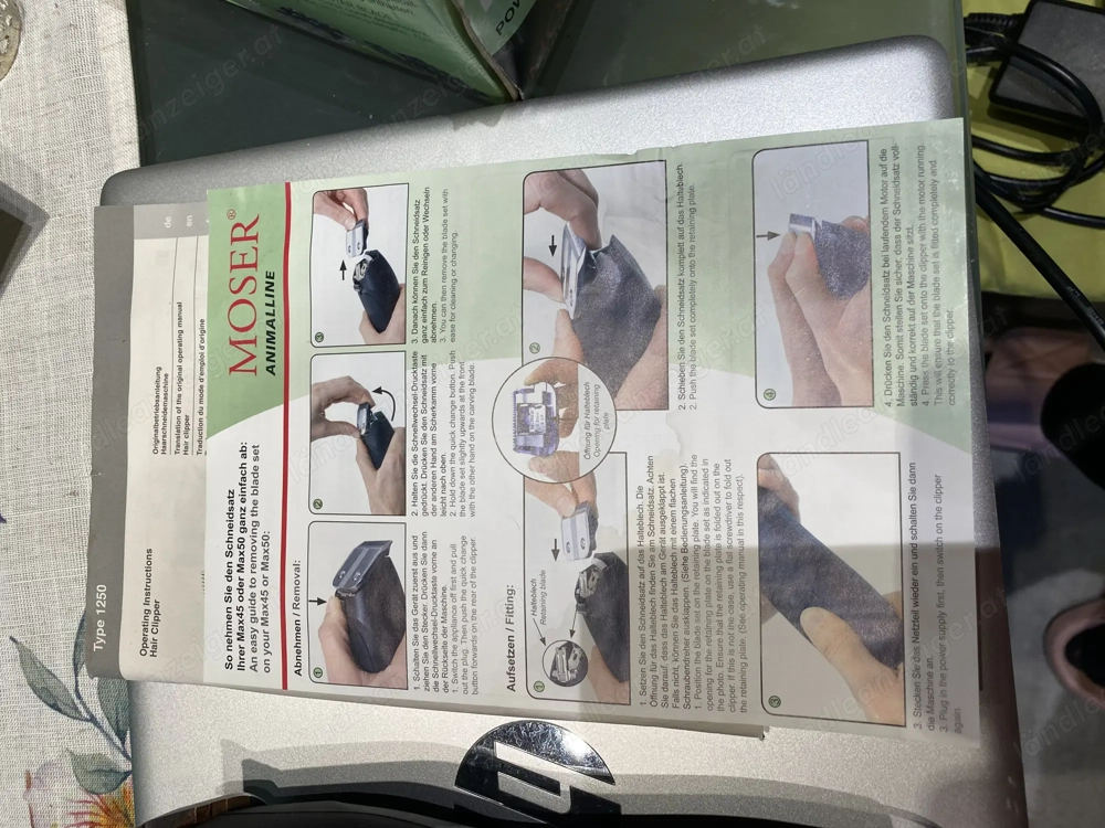 Schermaschiene PET neuwertig 