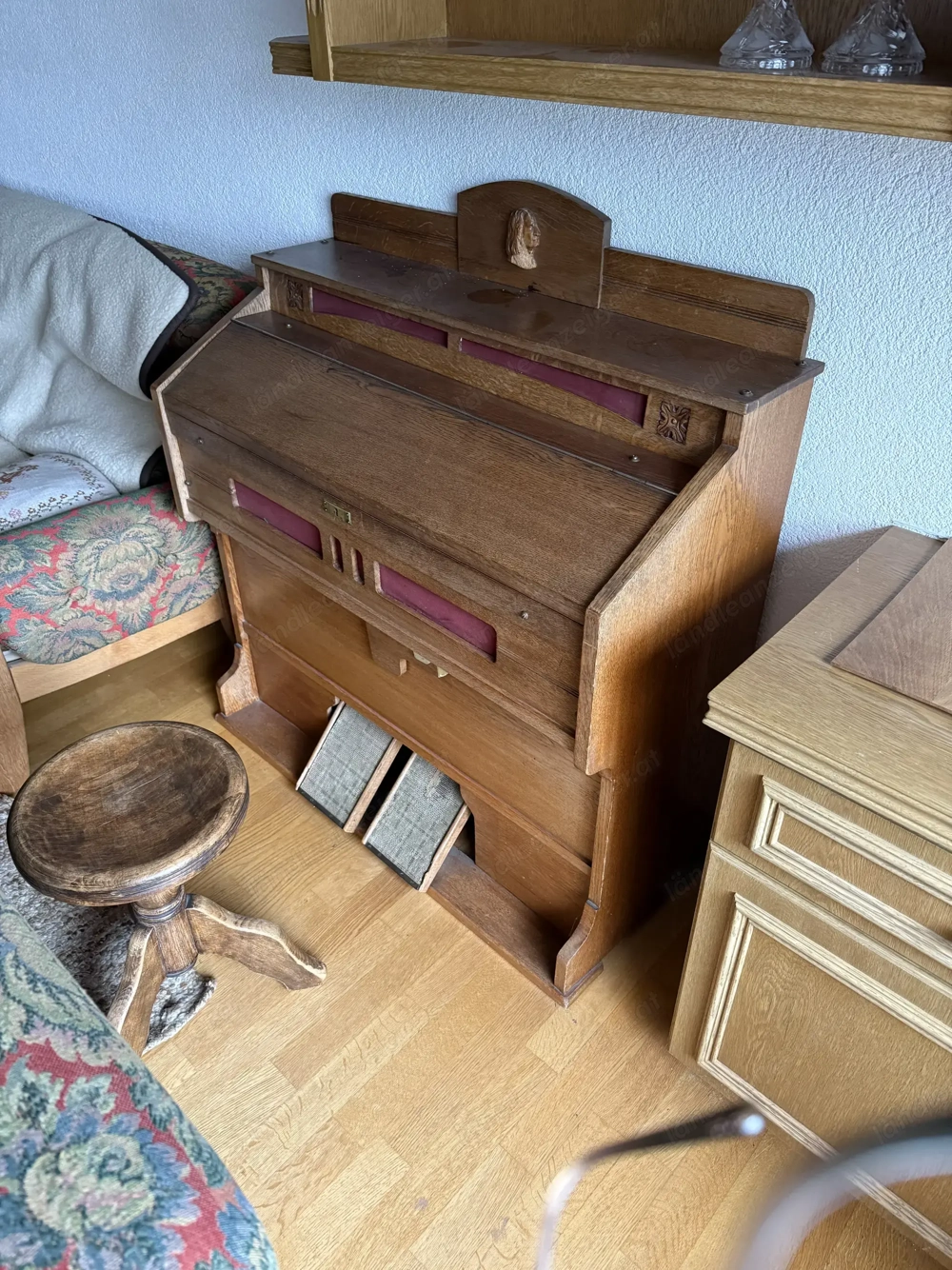 Antikes Harmonium   Orgel mit Pedalen