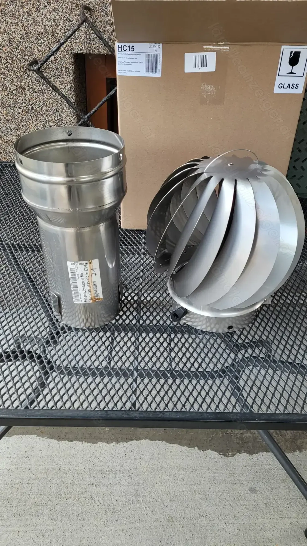 Jeremias Zugverstärker Hurrican 15 mit Einschubstutzen 130mm