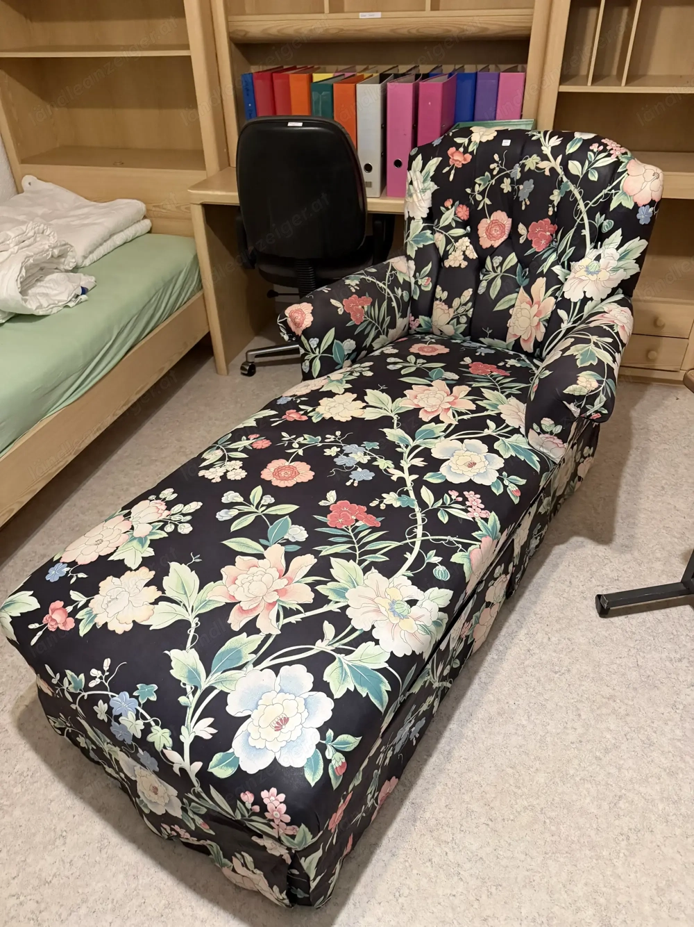 Antikes Chaise Lounge & Einzelsessel