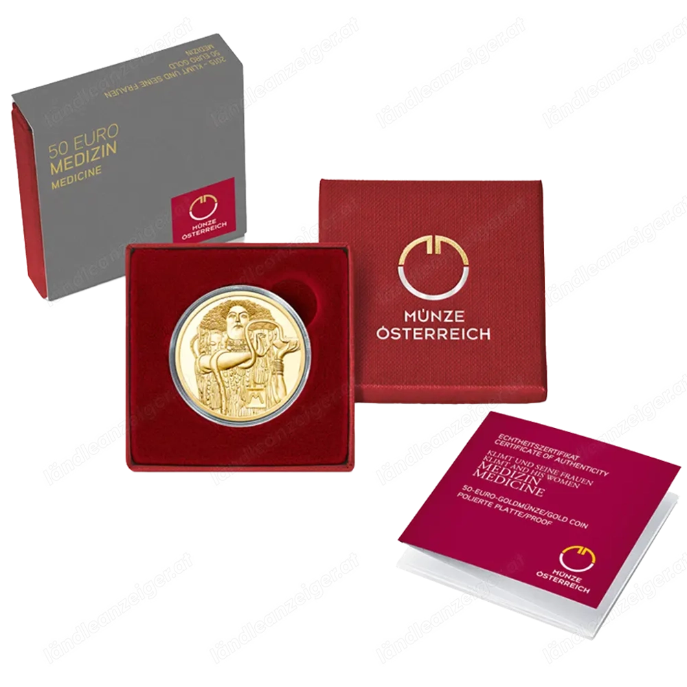 50 Euro Goldmünze - Klimt und seine Frauen - Medizin - 2015