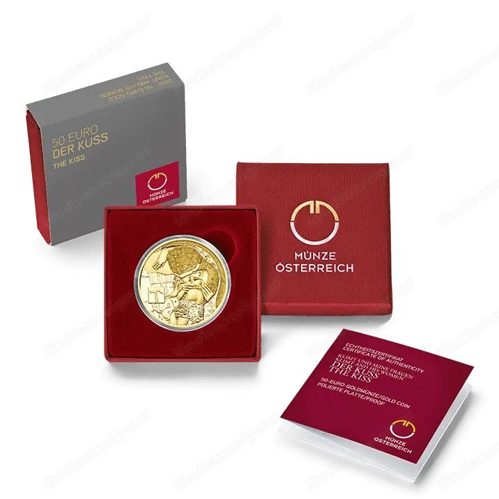 50 Euro Goldmünze - Klimt und seine Frauen - Der Kuss - 2016