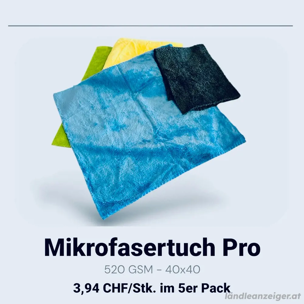 Mikrofasertücher Pro 520 GSM 40x40