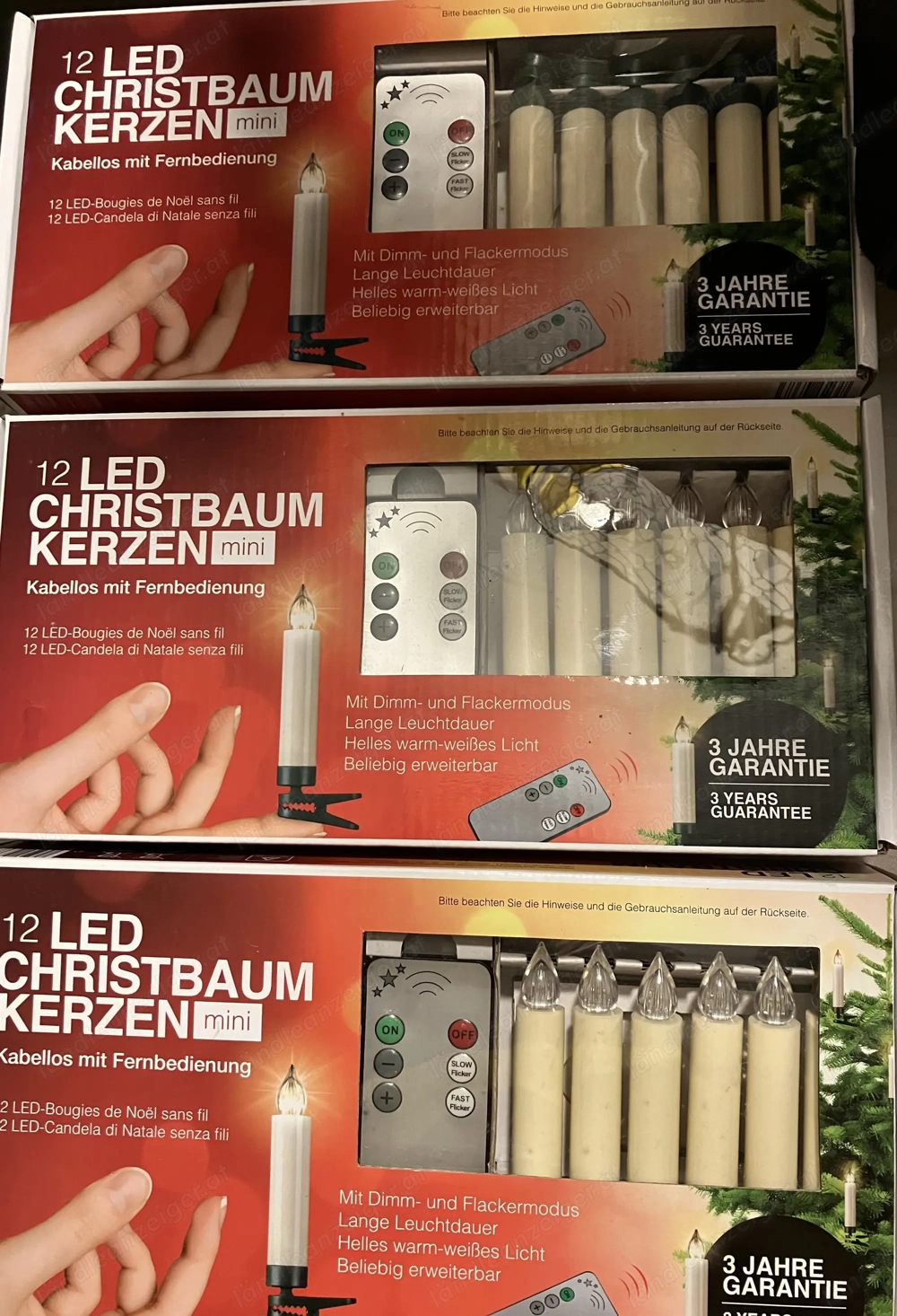 36 LED Christbaumkerzen