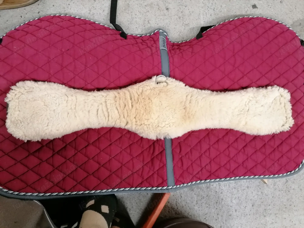 Mattes Lammfellgurt, 80 cm, anatomisch