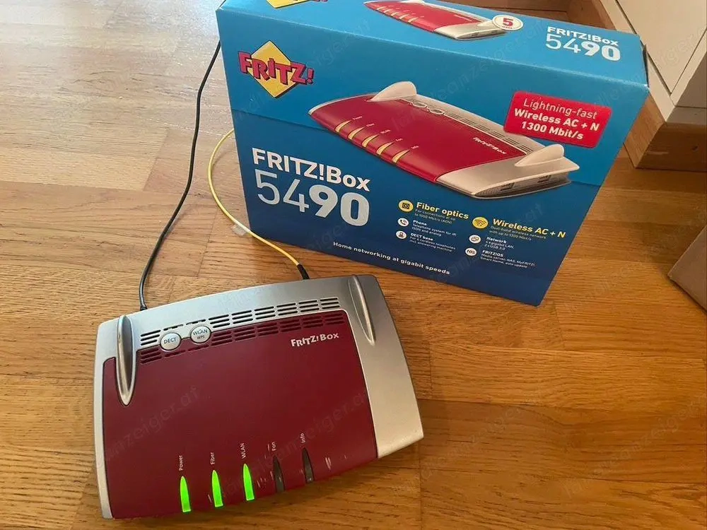 AVM FRITZ!Box 5490   Glasfaser-Router WLAN