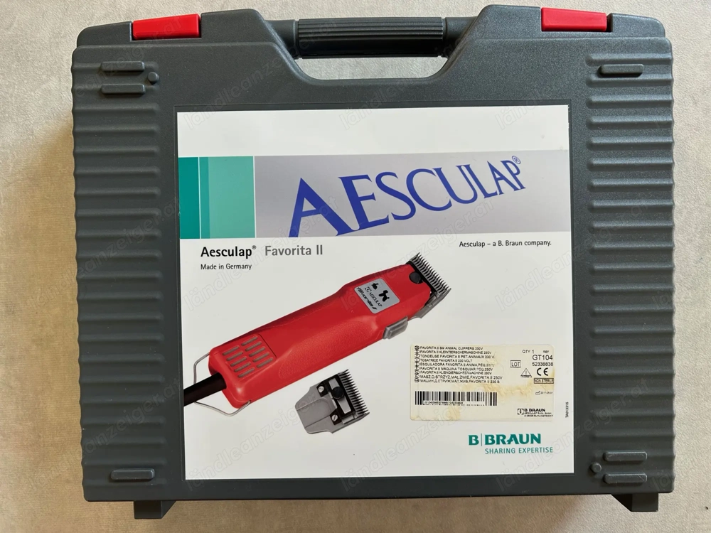 Elektrischer Rasierer Aesculap Favorita II GT-104 mit 4 Scherköpfe