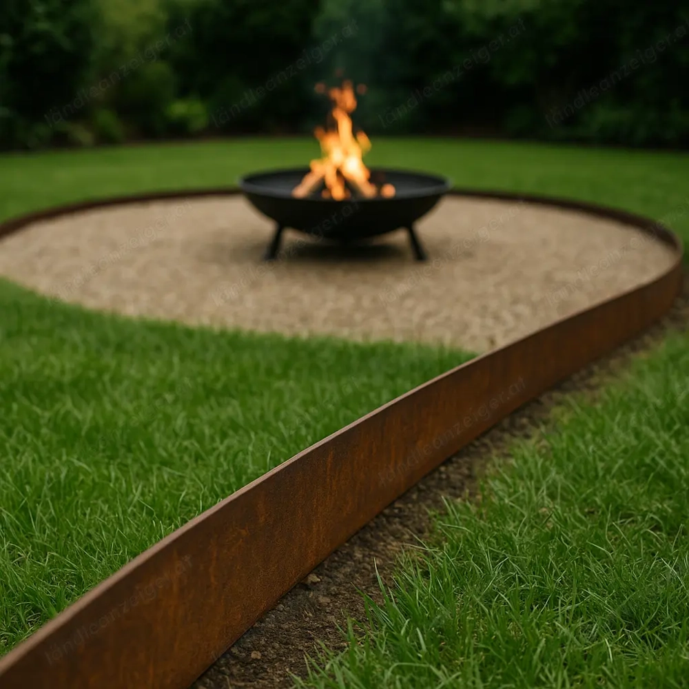 Stahl Rasenkante Rund gebogen Musterkunde gesucht