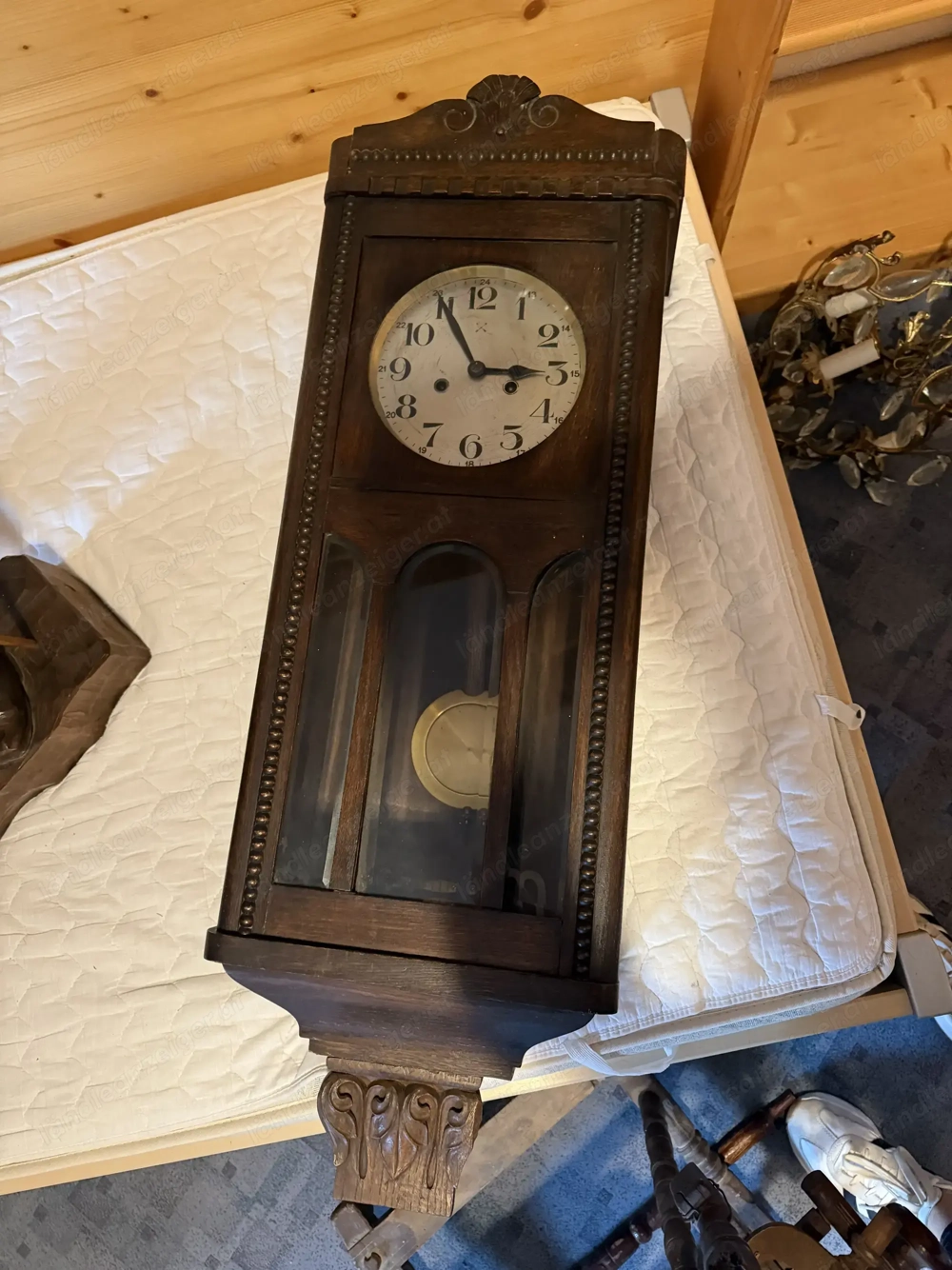 Pendeluhr groß aus Holz