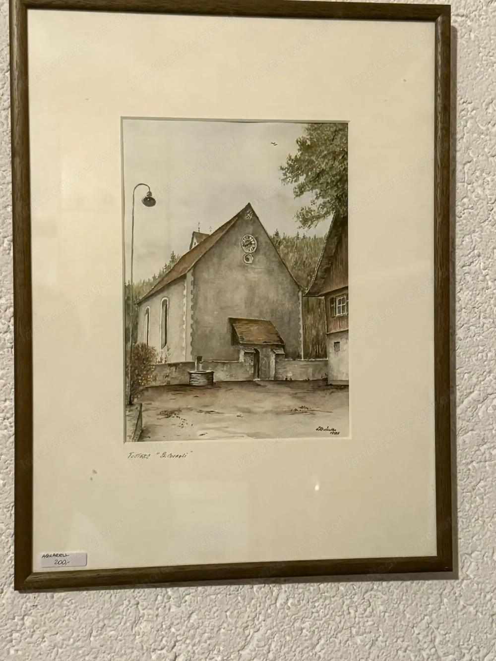 Aquarell der St. Corneli Kirche