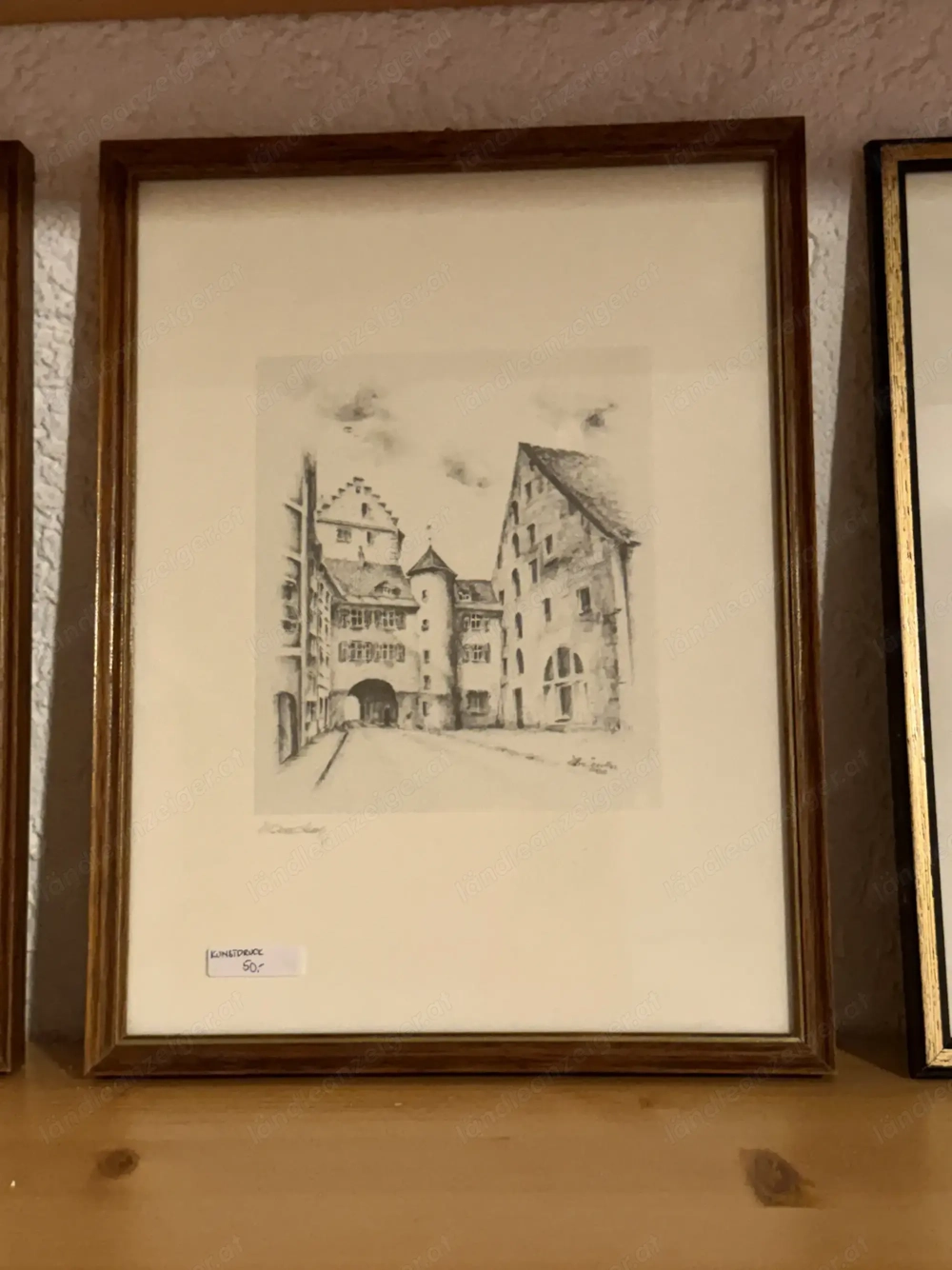 Zwei Kunstdrucke aus Feldkirch