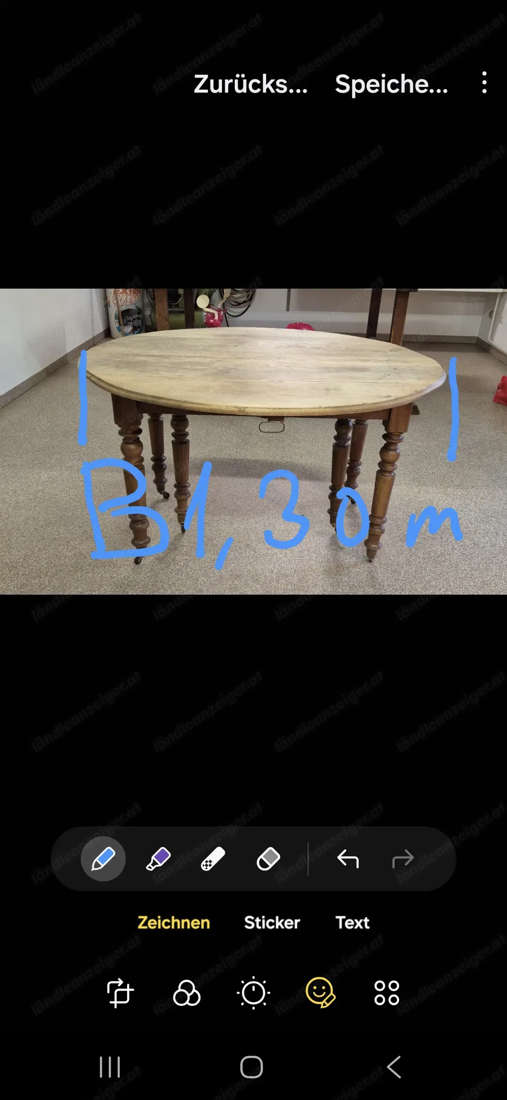 Esstisch,Massivholz Nuss, ausziehbar 