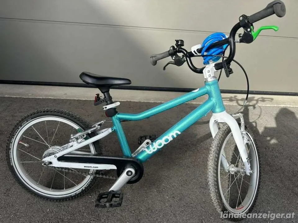 Kinderfahrrad Woom Go 3 Automagic Türkis