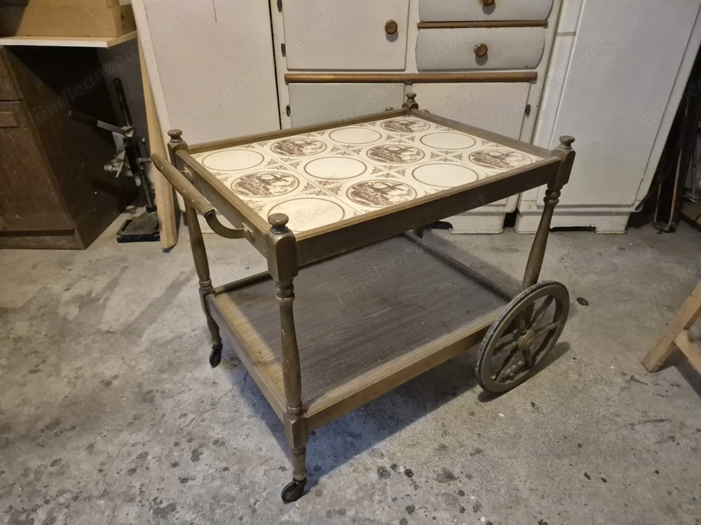 Antiker Teewagen   Servierwagen
