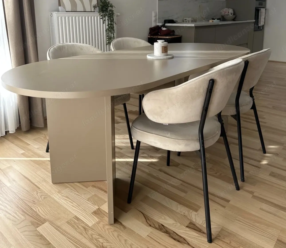 Esstisch Selsey Ovo Cappuccino 