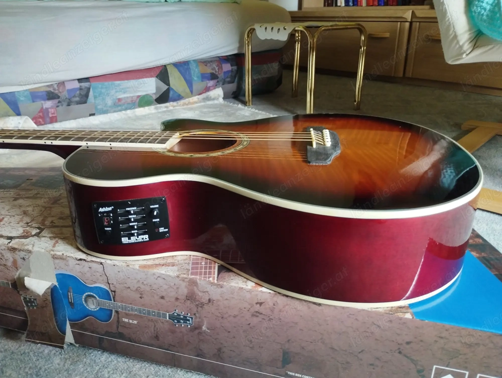 Akustik- E-Gitarre Ashton SL29CEQTSB   Neu & unbenutzt