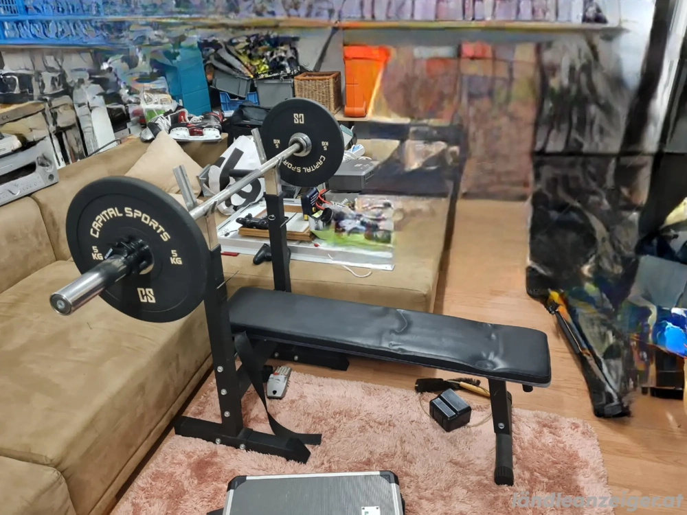 Hantelbank mit gewichter