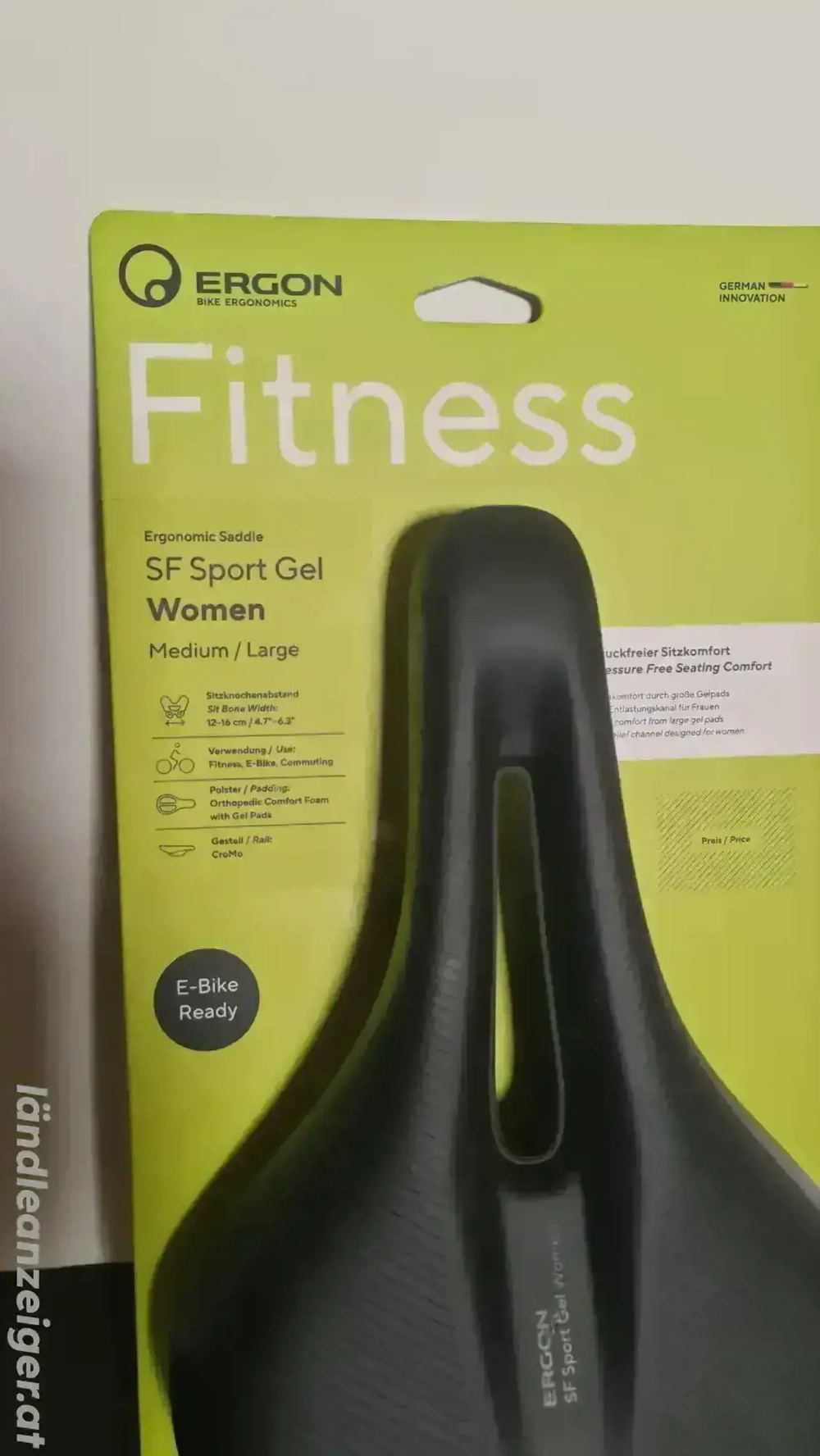 Fahrradsattel Damen 12-16cm Sitzknochenabstand Ergon