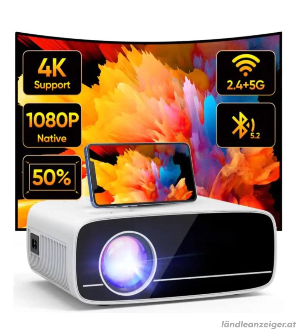 Beamer 4K WIFI, Bluetooth NEU