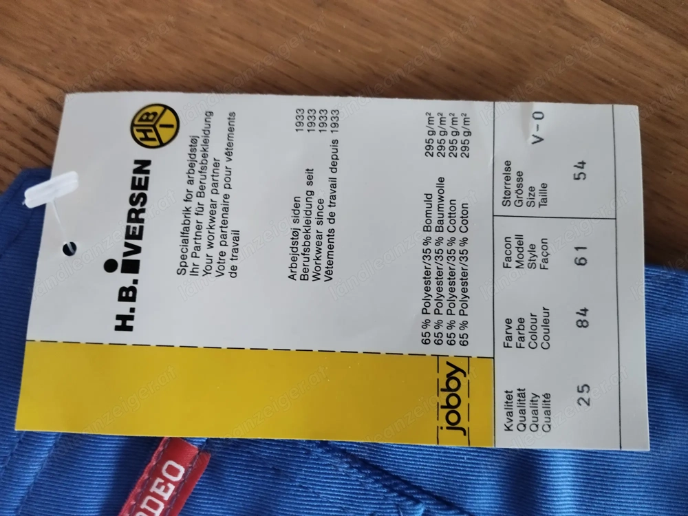 Arbeitshose Latzhose Gr.54 neu