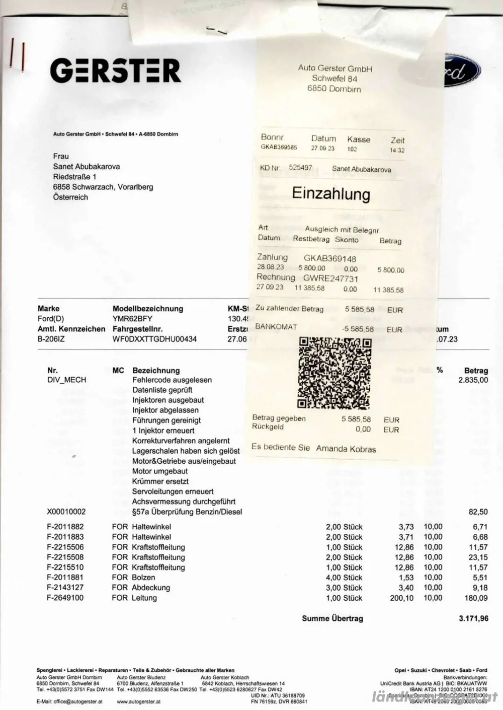 Ford Transit Pritsche 3.5t, 2.0 TDCI. 162.000 km. Motor neu bei 130.000 km (jetzt 32.000 km)