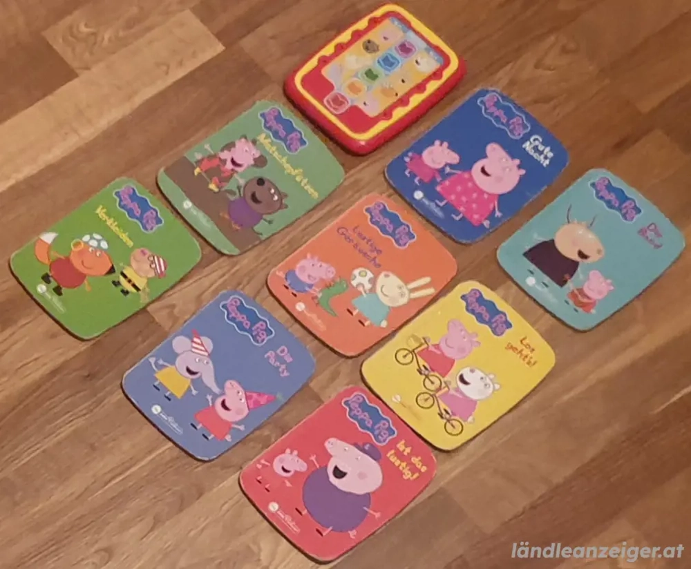 Peppa Wutz Tablet mit Büchern