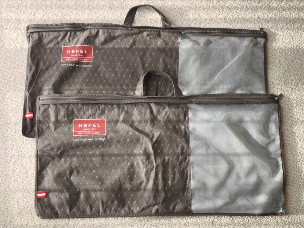 Hochwertige Tragetasche   Aufbewahrungstasche für Kissen von Hefel Textil (Bed & Sleep) 2 Stück