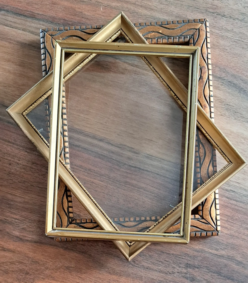 3 alte Goldrahmen Rahmen Fotorahmen Vintage Bilderrahmen 