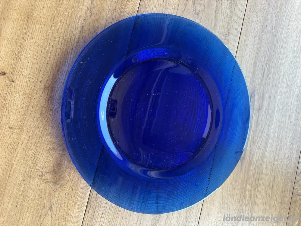Teller blau groß   Platzteller