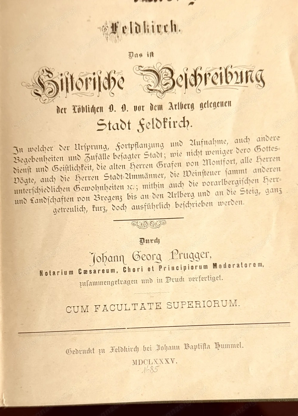 " Rarität"  Buch die Prugger Chronik 