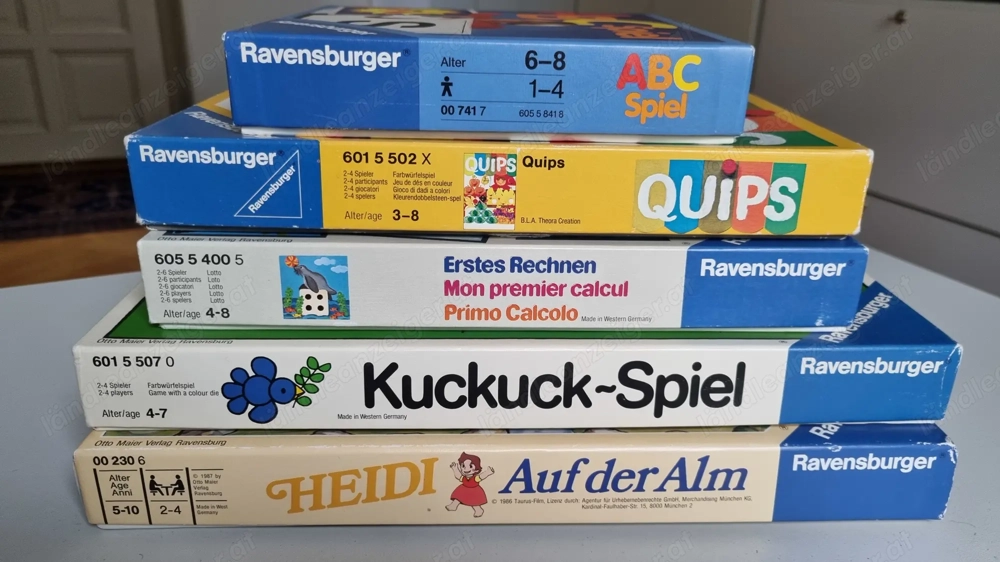 Spiele -diverse Kinder bBettspiele als Konvolut